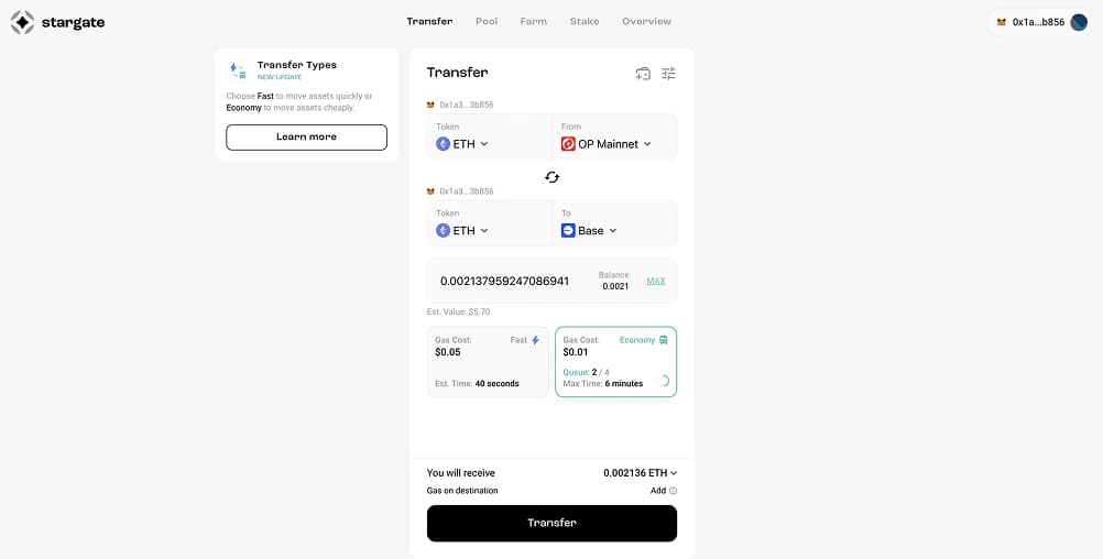 أفضل الجسور البديلة Optimism  Base