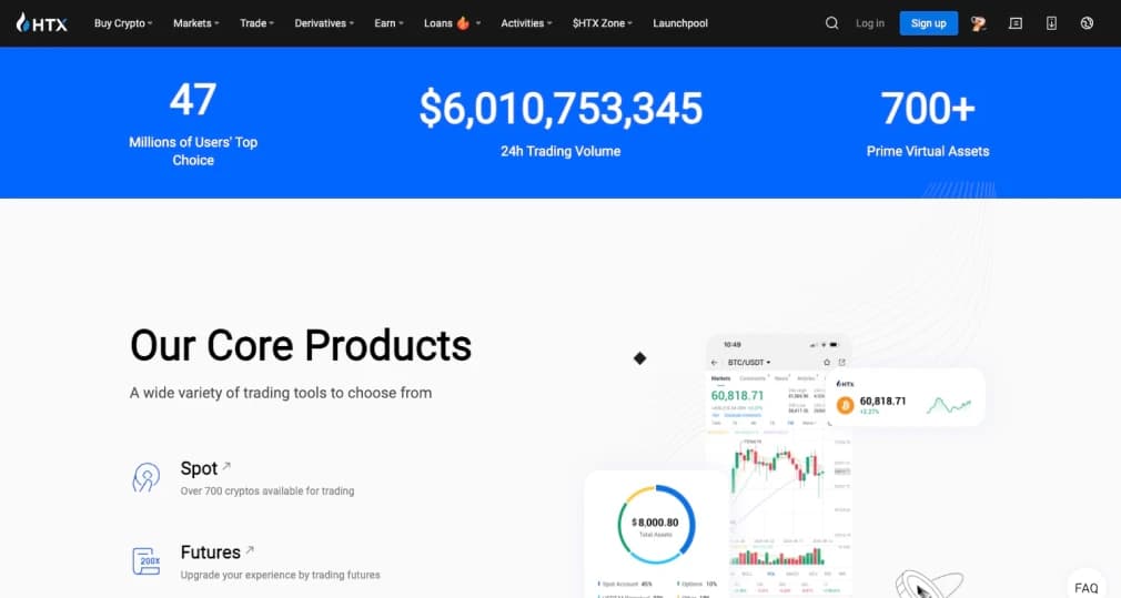 HTX Crypto Exchange.