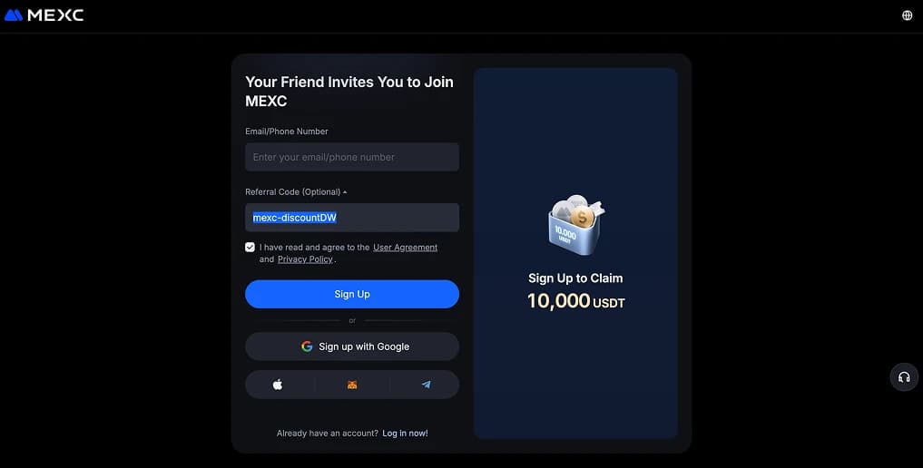Use a MEXC Referral Code