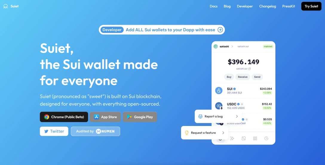 Wallet Sui :Wallet لـ MetaMask