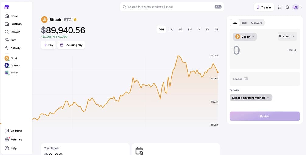 Compra criptomonedas con Fifth Third