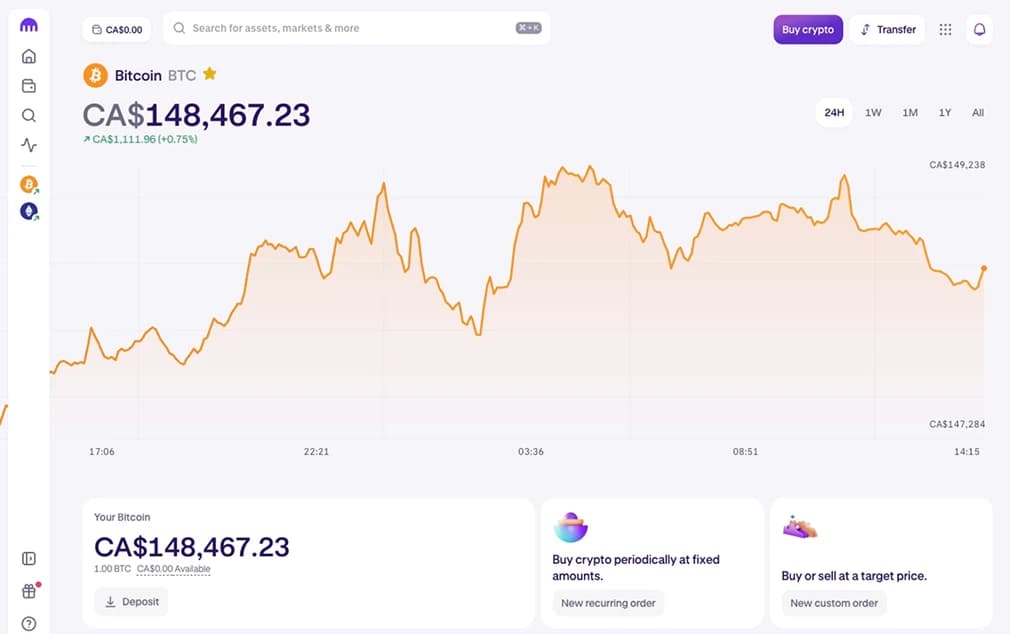 Buy Crypto with CIBC