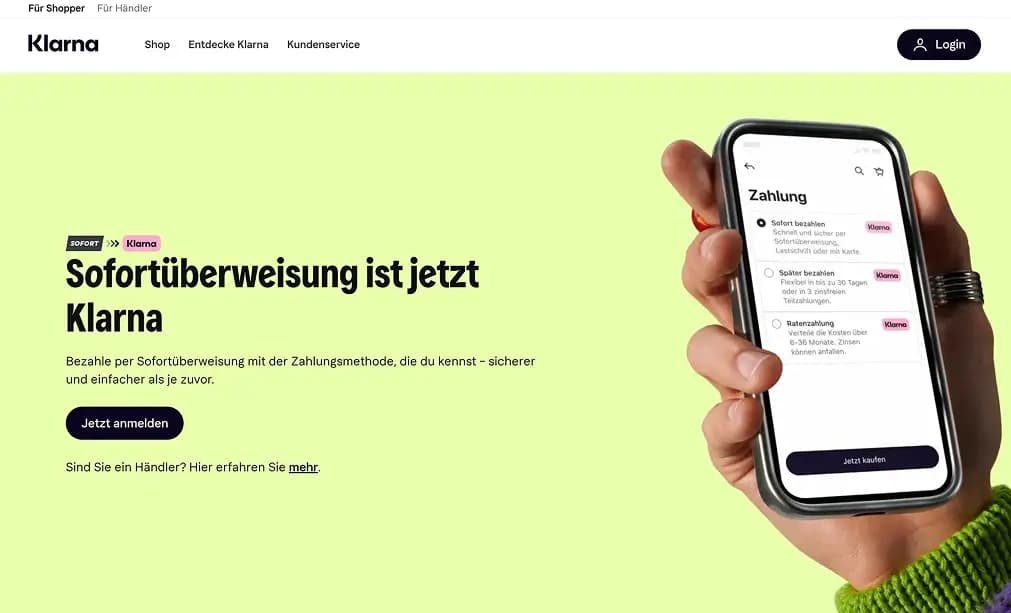 Klarna (Sofort).