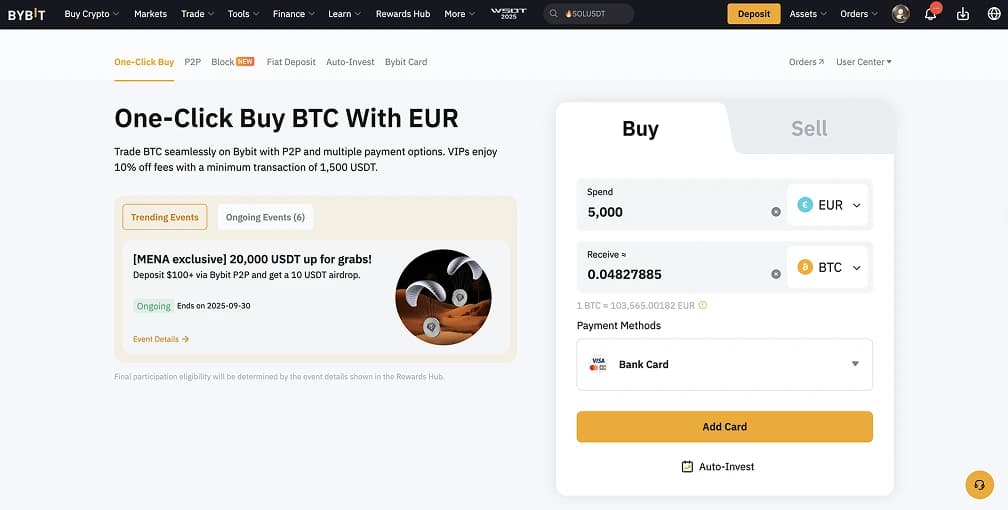 Buy Crypto with Payoneer