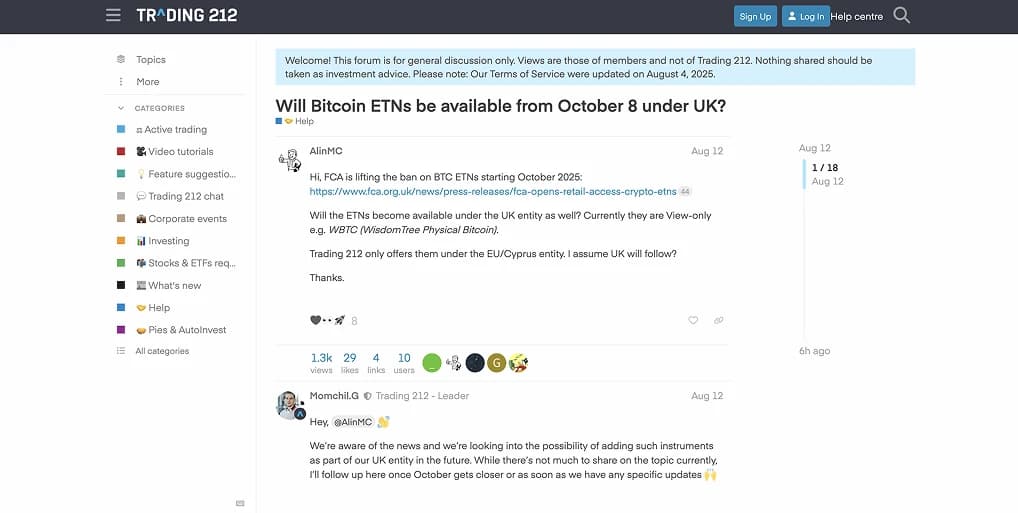 Will Trading 212 Offer Real Crypto Assets?