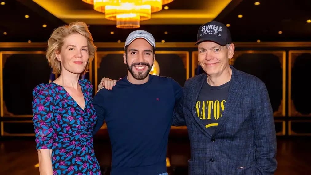 Max Keiser and Nayib Bukele.