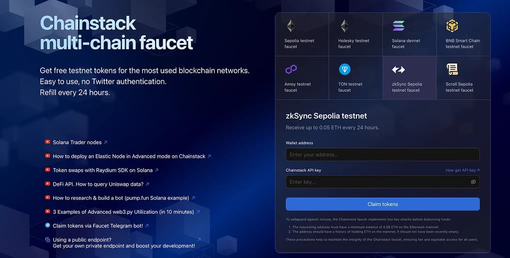 AutresTestnet  zkSync Sepolia