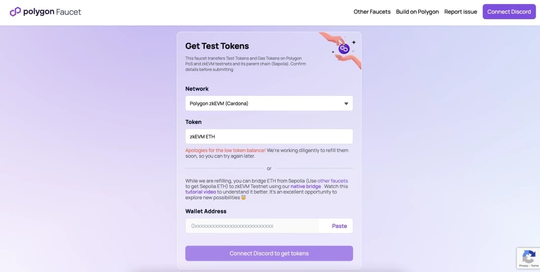 ObtenirTestnet  Polygon