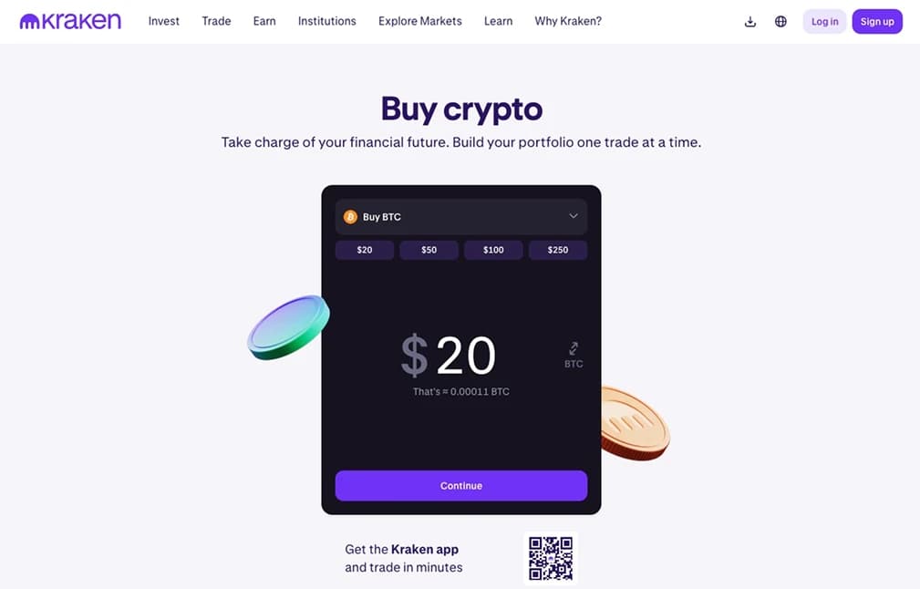 Instant Buy sur Kraken .