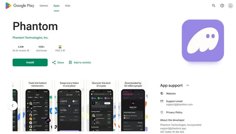 Comment télécharger Phantom Wallet