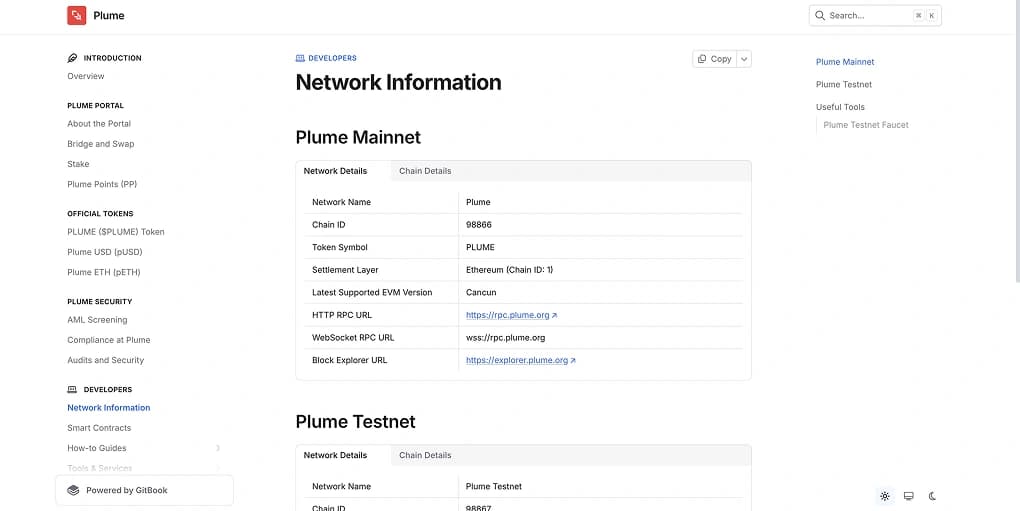 Plume Mainnet RPC and Chain ID