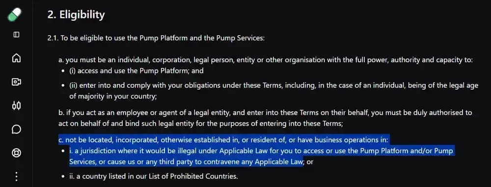 هل يمكنني استخدام " Pump " في الولايات USA؟