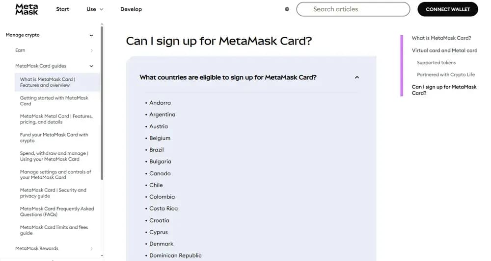 Geografische Einschränkungen für MetaMask