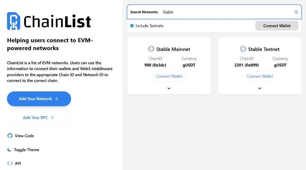 How to Connect StableChain to MetaMask