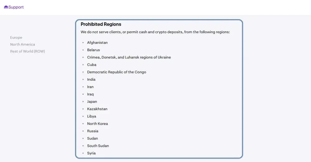 Dans quels pays Kraken impose-t-il Kraken ?
