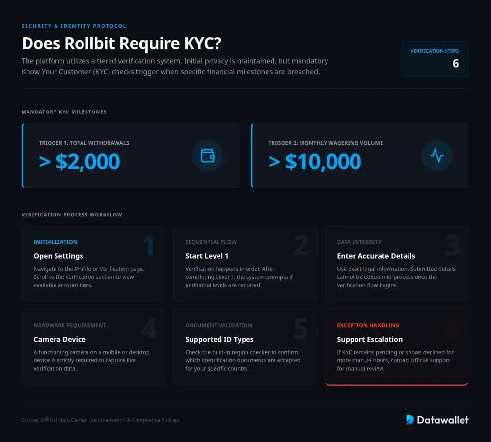 Rollbit KYC Steps