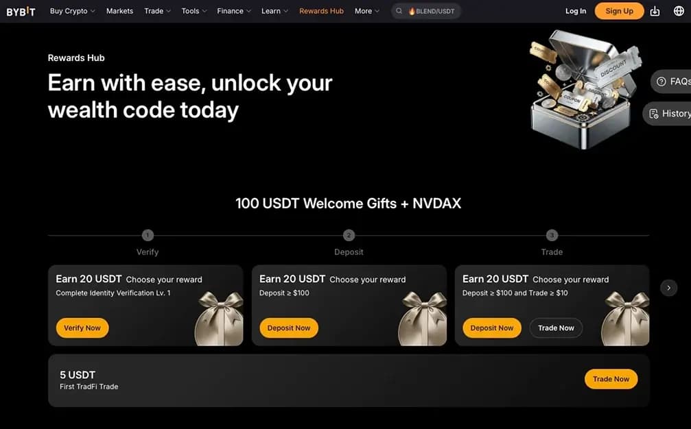 برنامج Bybit .