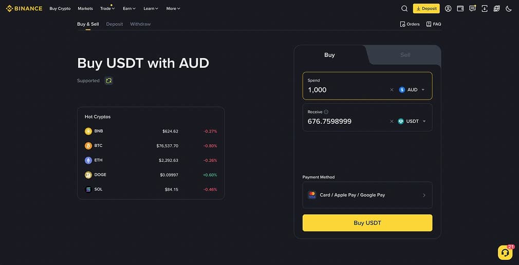 Tether USDT) mit Google Pay kaufen