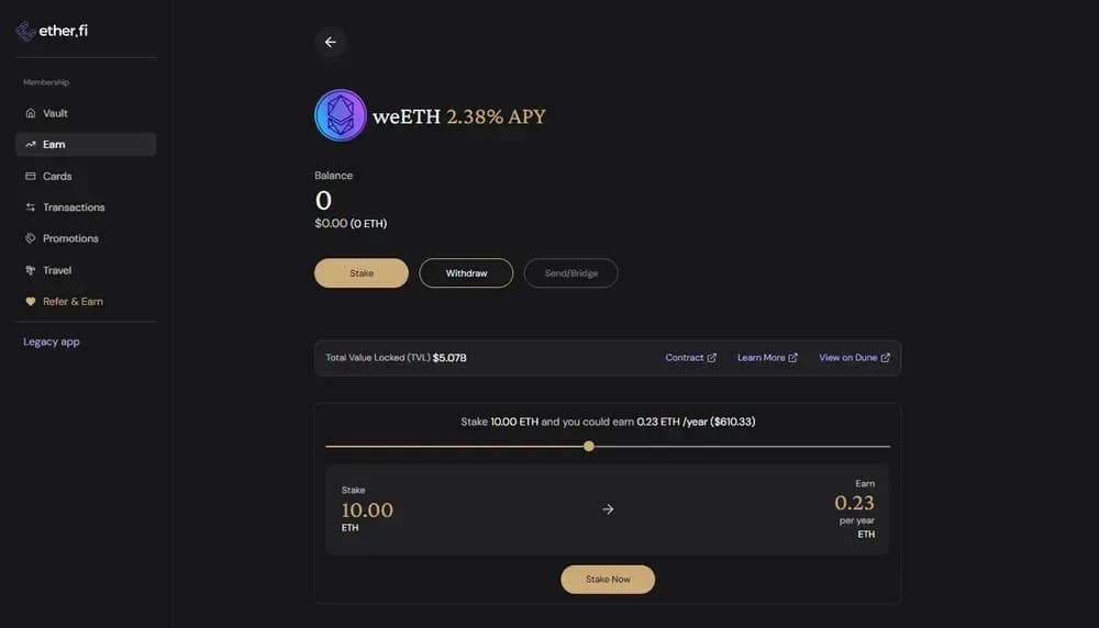 EtherFi :Staking Ethereum