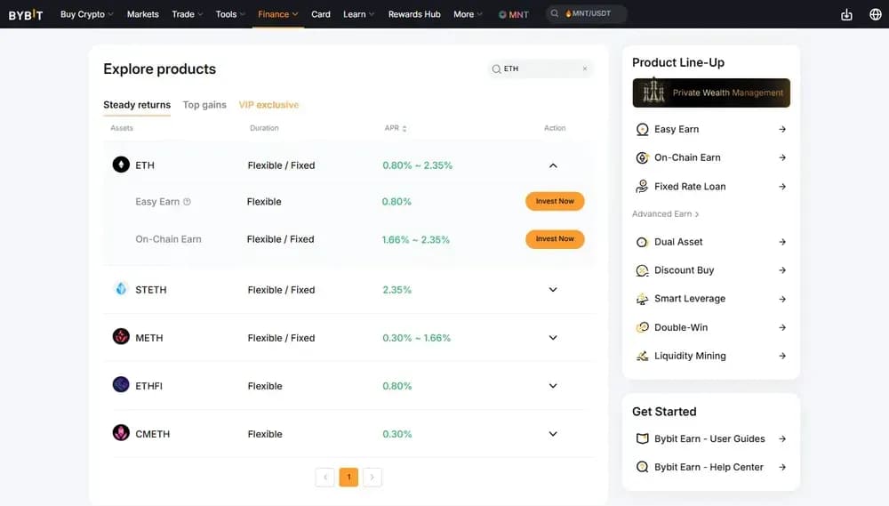 Bybit Ethereum Staking