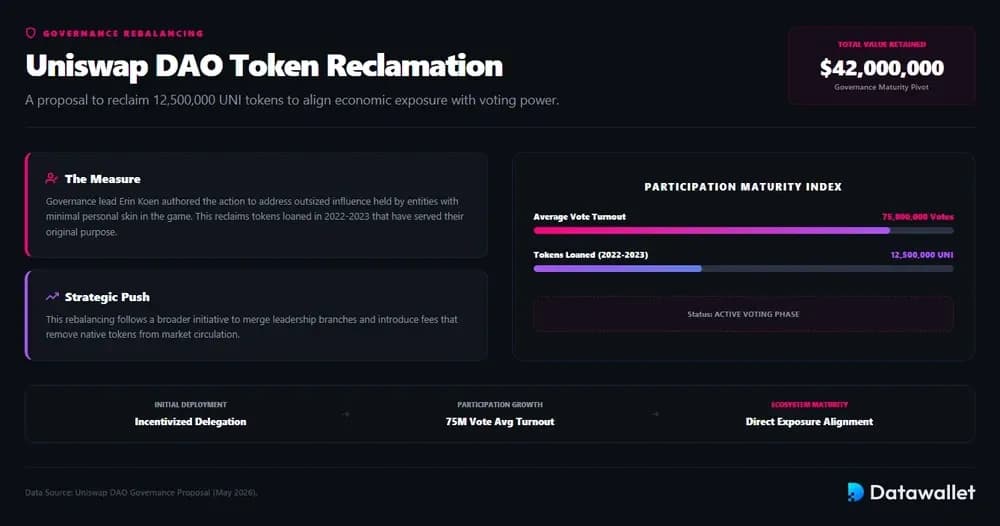 Uniswap DAO Votes To Reclaim 12.5 Million Tokens