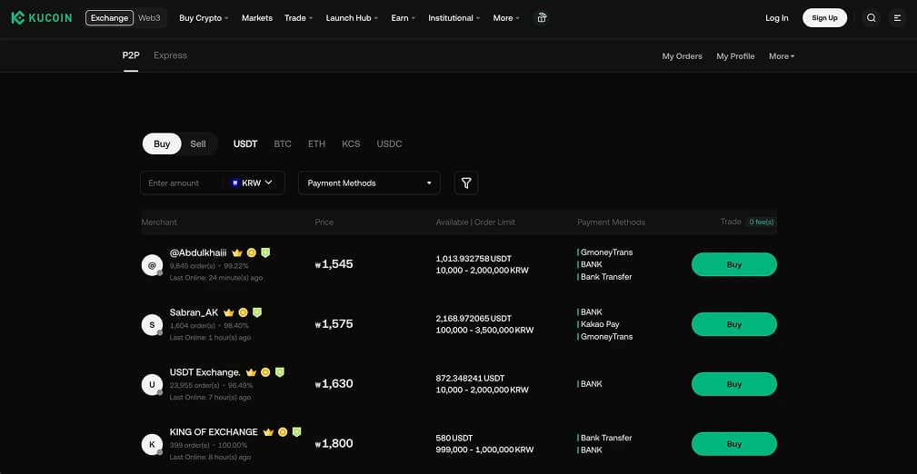 شراء Tether USDT) في كوريا الجنوبية