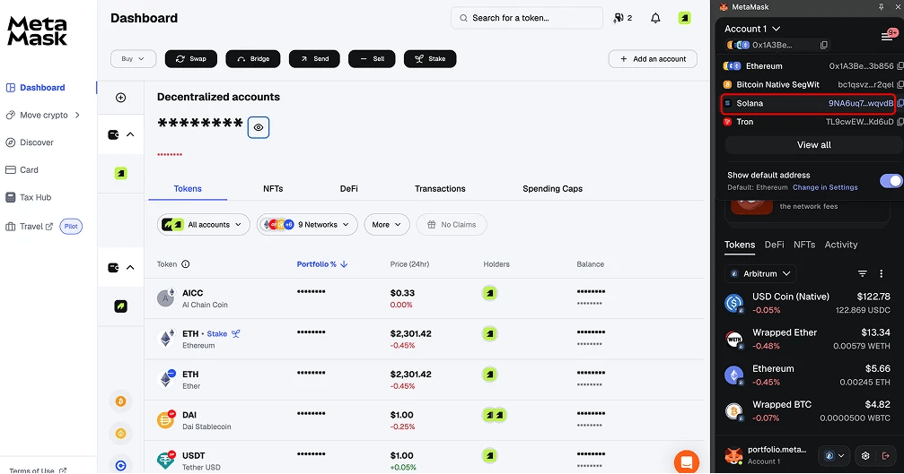 Add Solana to MetaMask