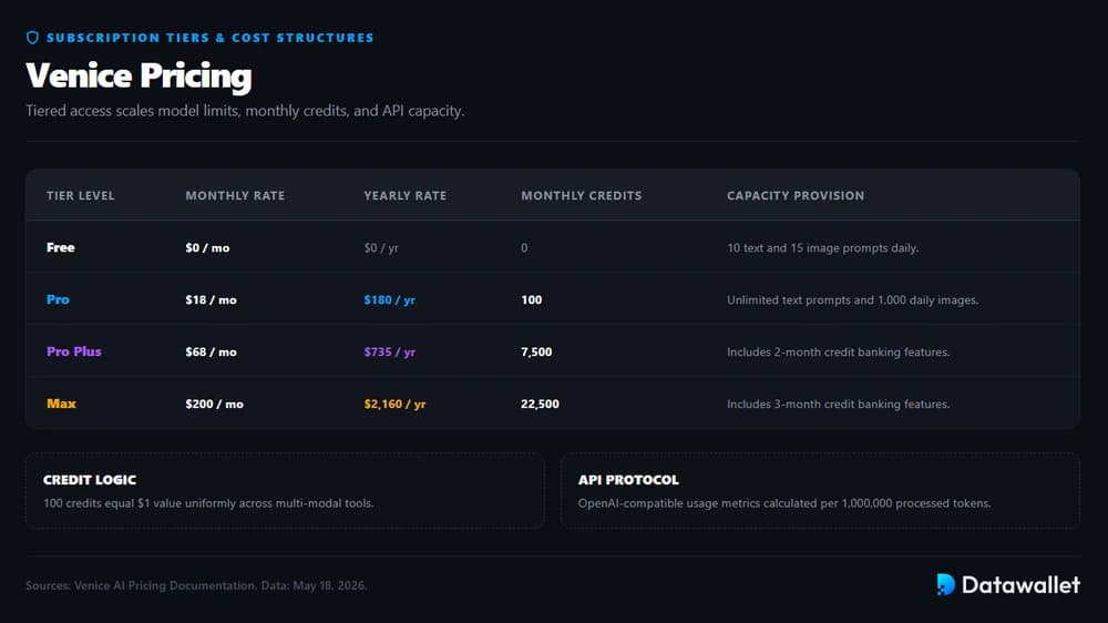 Venice AI Pricing