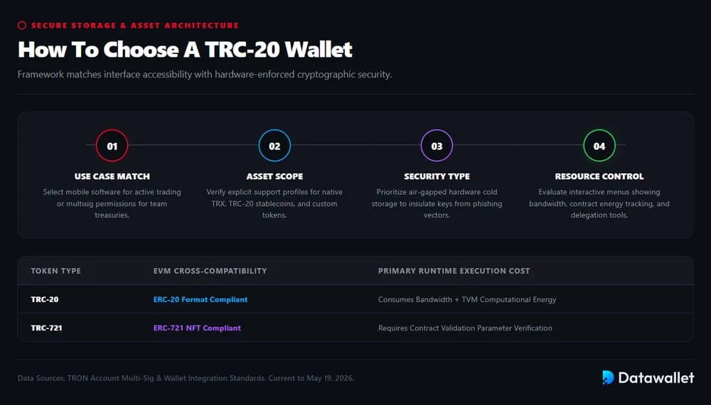 Cómo elegir unWallet TRC-20