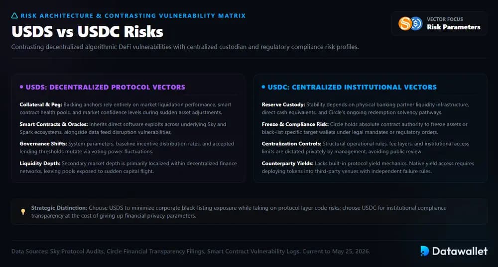 USDS vs USDC Risks