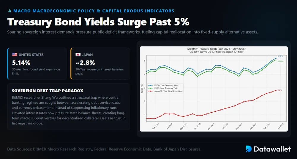 Treasury Bond Yields Surge Past 5% Straining Deficits