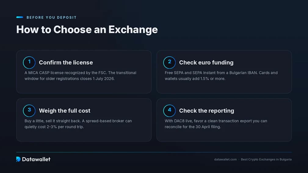 Comment choisir une plateforme d'échange de cryptomonnaies en Bulgarie