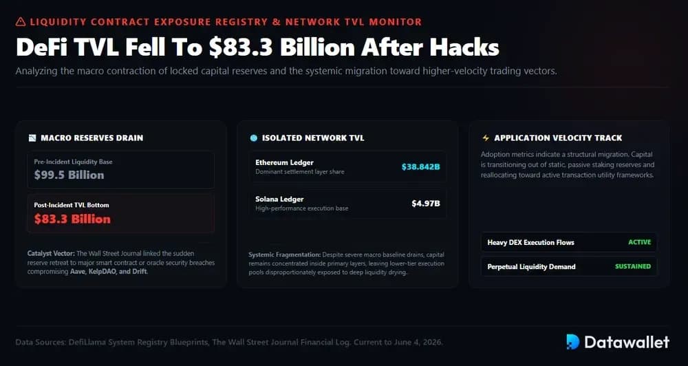 DeFi TVL Fell To $83.3 Billion After Hacks