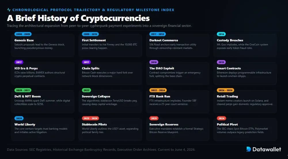 A Brief History of Cryptocurrencies
