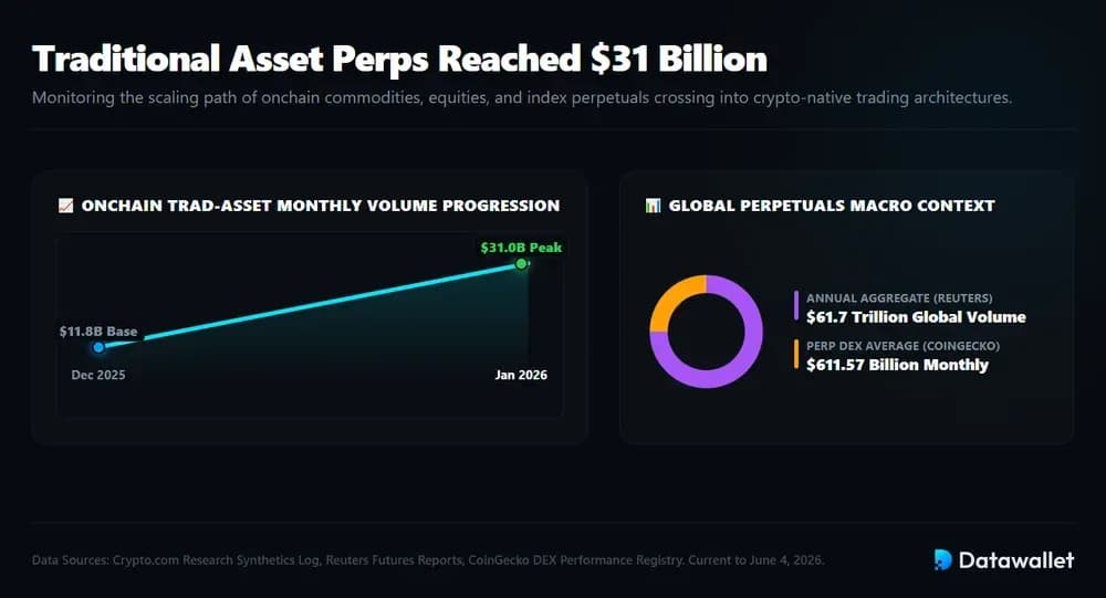 Traditional Asset Perps Reached $31 Billion