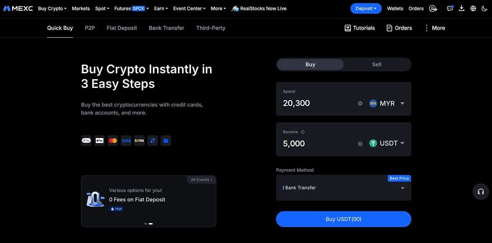 Acquista criptovalute con Maybank