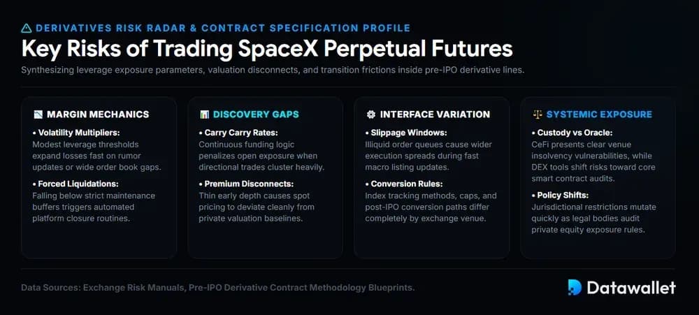 Wesentliche Risiken beim Handel mit SpaceX Perpetual Futures