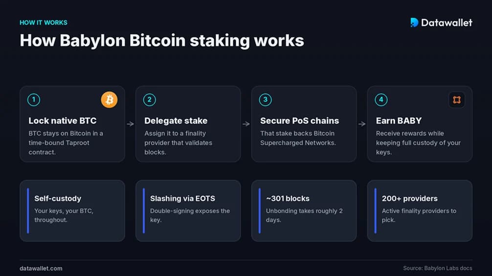 كيف يعمل نظام "بابلون"Staking Bitcoin ؟