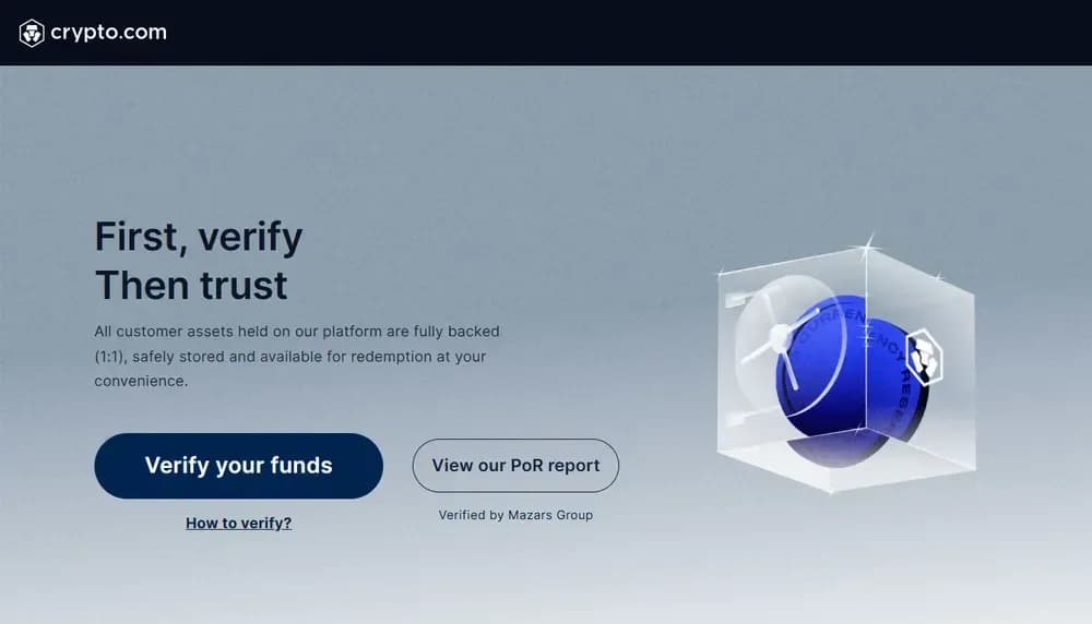 Proof of Reserves de Crypto Com