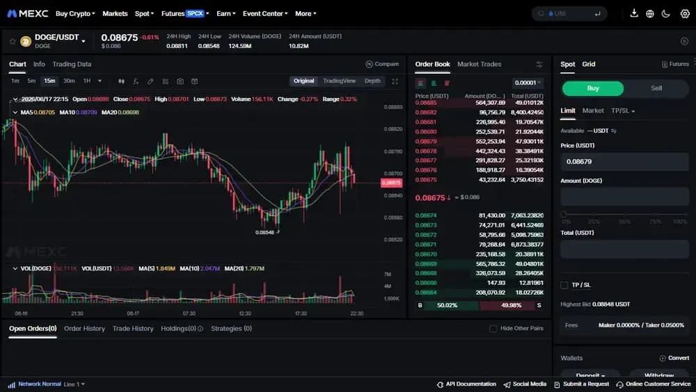 MEXC les « meme coins »