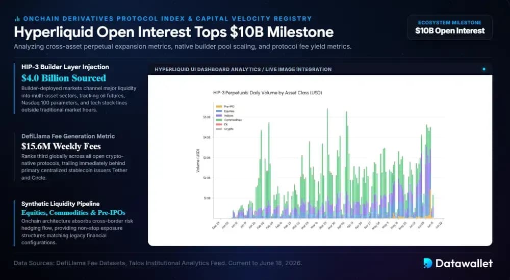 Hyperliquid Open Interest Tops $10B Milestone
