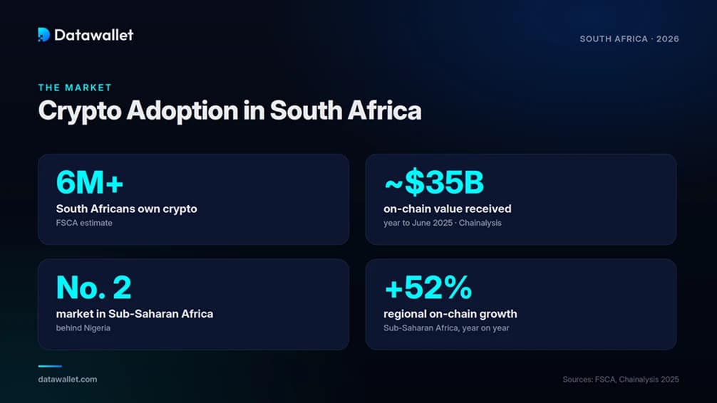 اعتماد العملات الرقمية في جنوب أفريقيا