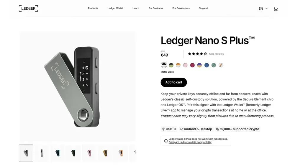 Ledger Nano S Plus