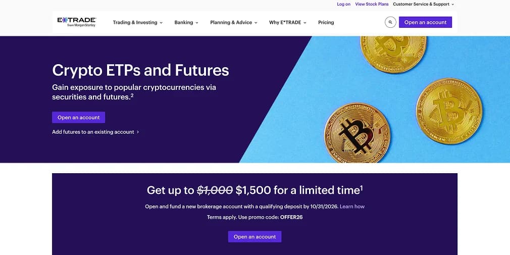 我可以在E*TRADE Bitcoin 购买Bitcoin 吗？