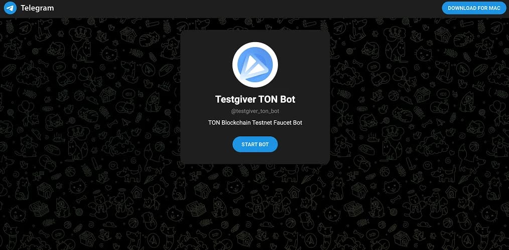 Ottieni token TON testnet