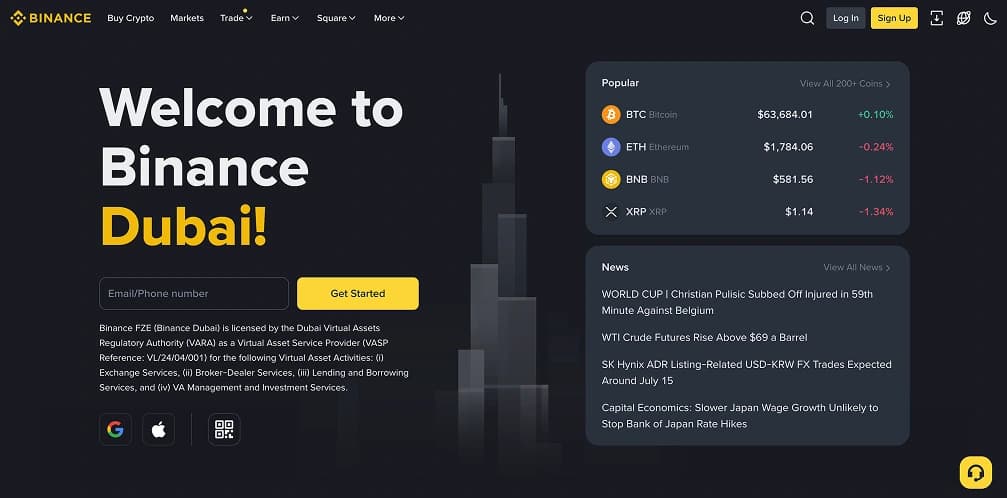 Binance Dubai