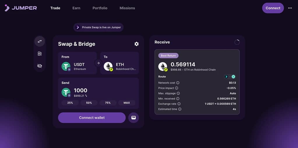 Bridge to Robinhood Chain