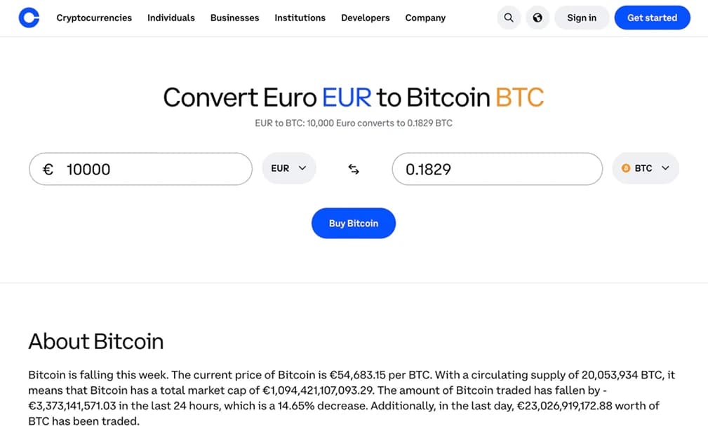 Coinbase.