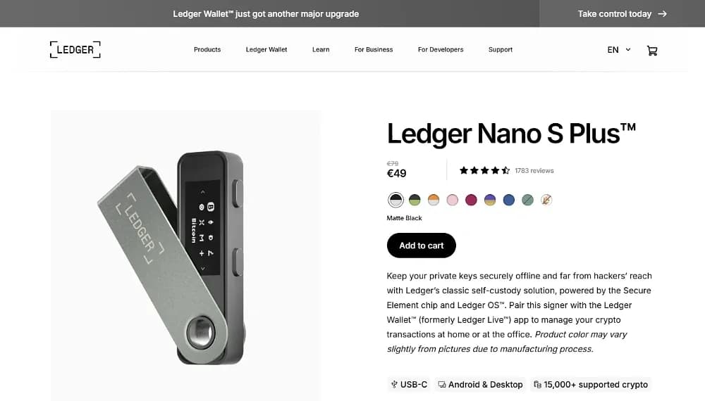 Ledger Nano S Plus