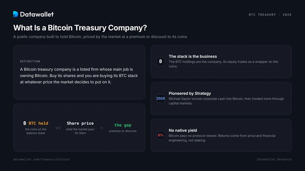 What Is a Bitcoin Treasury Company?
